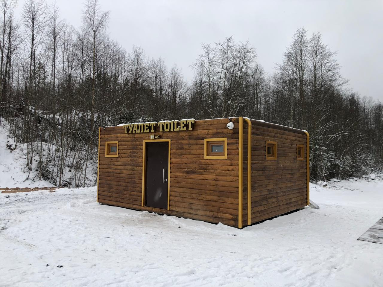Туалетный модуль "Карелия" по спецзаказу для РЖД